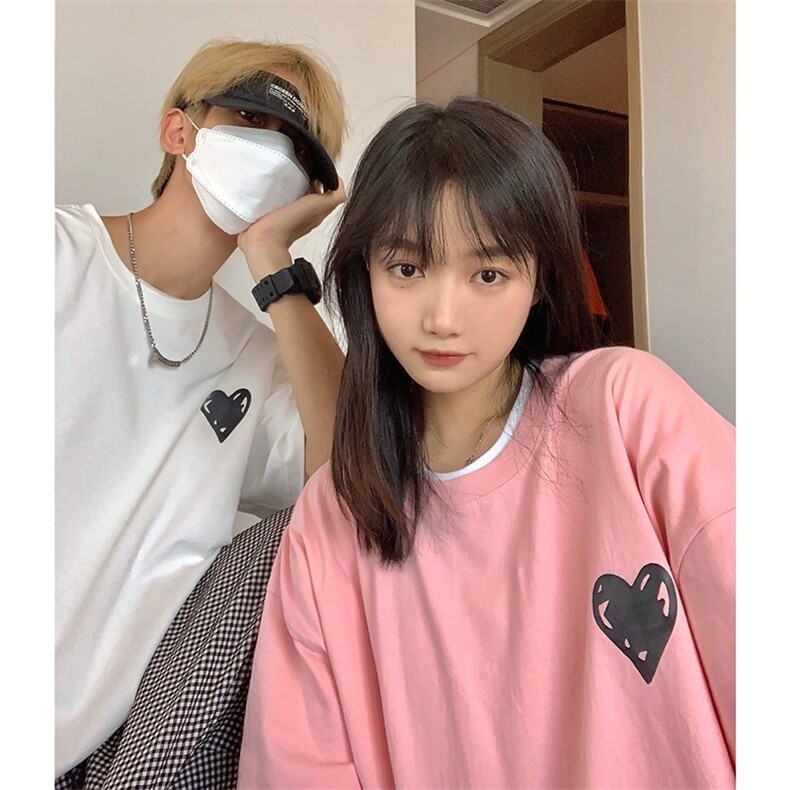 纯棉夏季潮学生不一样情侣装男女短袖T恤上衣W34-P30官图,男装T恤,电商B245