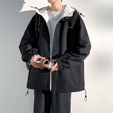 2024春季新款现货户外双面穿立领夹克男冲锋衣外套JK902-P80，男装夹克，星座1204-3