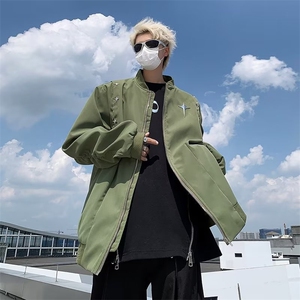 美式复古街头飞行员夹克棒球服男潮牌宽HY170-P65图片