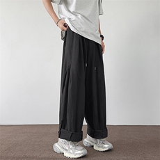 2025简约宽松休闲裤男日系潮牌直筒工装裤百搭街头现货K7840-P43，男装休闲裤，星座512-3