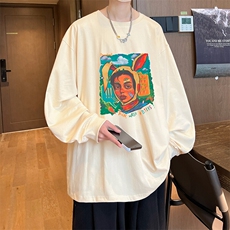 抖音得物供货量大从优可提供视频美式长袖T恤CT764特P25，男装T恤，电商A486-1
