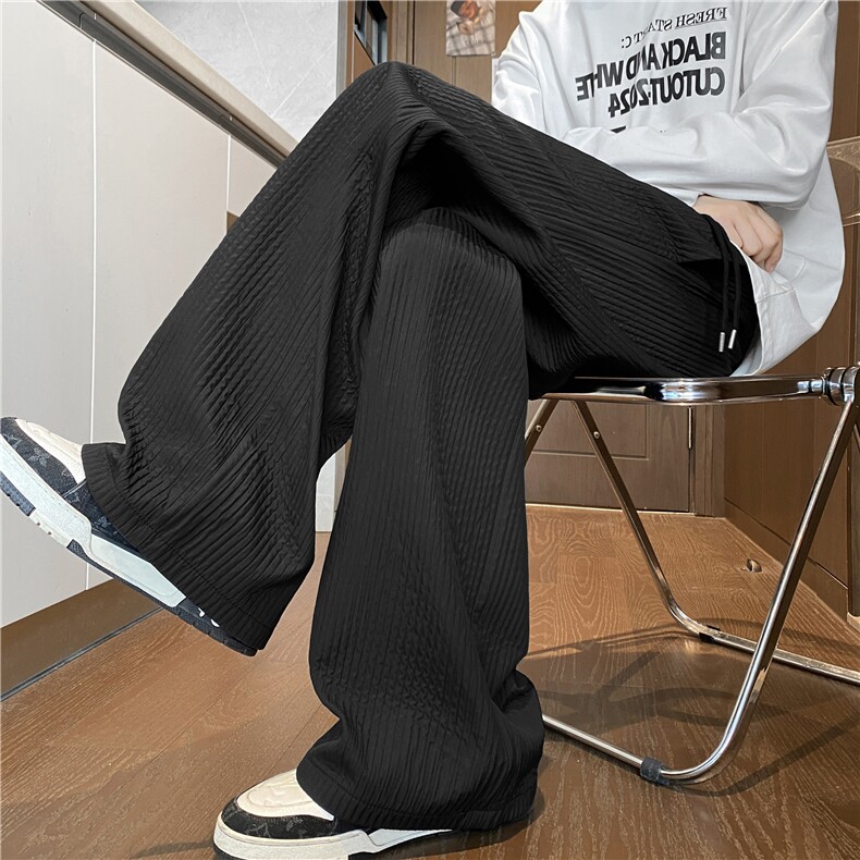 2025秋季肌理感百搭设计宽松弯刀休闲裤B315-K25882-特p40控78图片