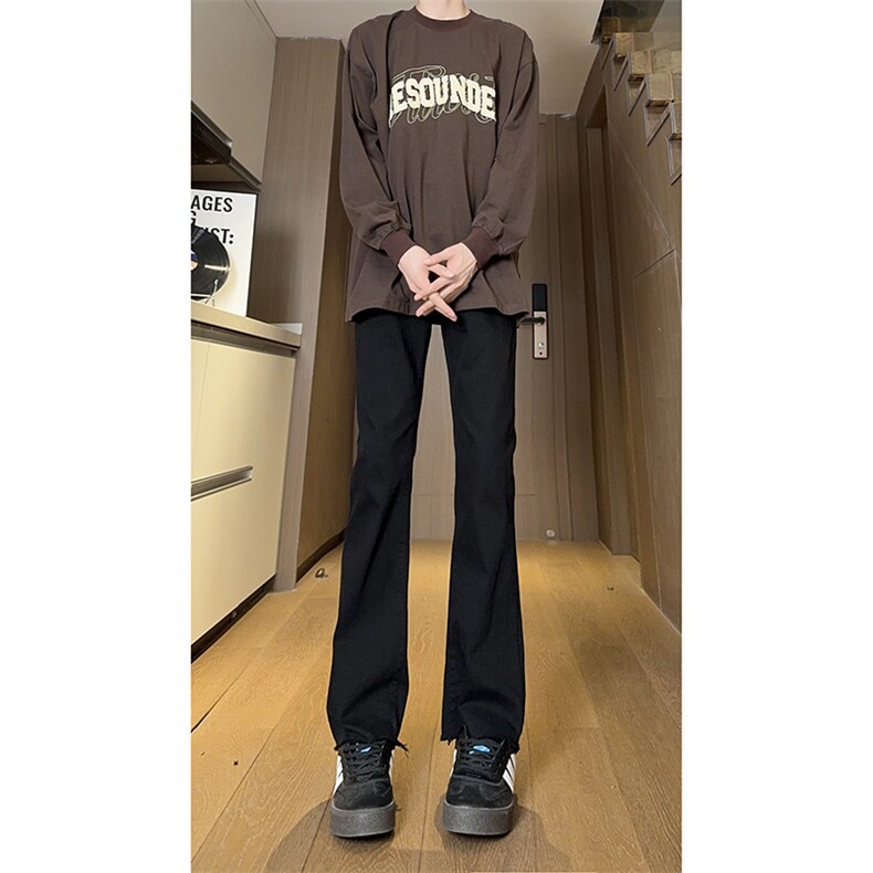 现货主推弹力渐变大码直筒微喇毛边牛仔裤K860-K861-K866-P50,男装牛仔裤,星座205