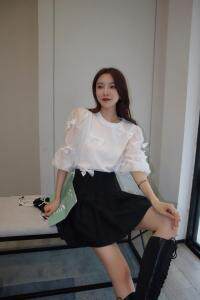 2021秋季新款中袖蝴蝶结上衣,女装其它,奥丝雅 靡曼