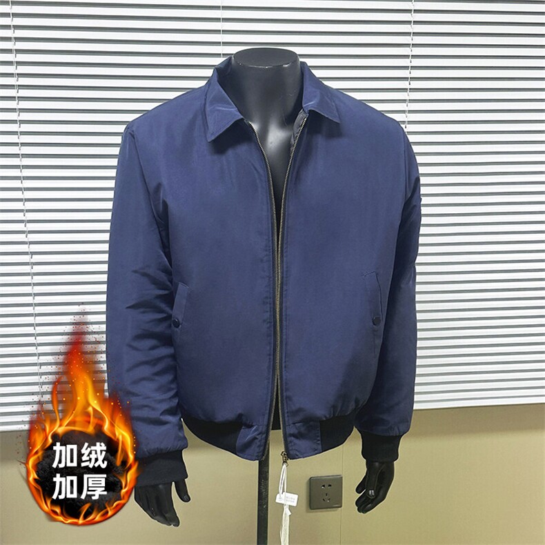 美式潮流翻领夹克棉衣短款外套男A086-MY6699-P73，男装夹克，电商基地A086