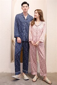 2021夏装家居服 情侣装简约气质时尚百搭印花图片