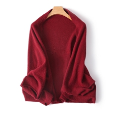 新款羊毛大披肩女保暖加厚外搭针织围脖搭肩，披肩，九月九羊绒