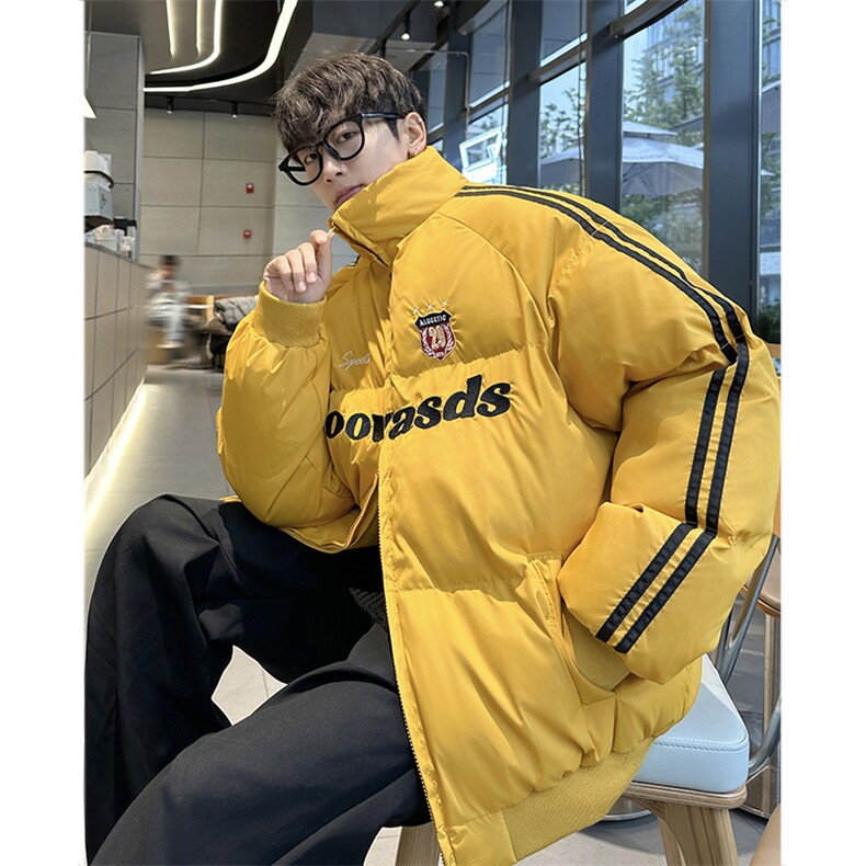 F585P103美式复古撞色棉服2024新款加厚保暖棉袄冬季,男装棉衣,星座512-6