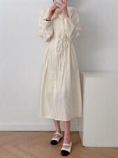 【现货】2022早春新款娃娃领连衣裙，女装连衣裙，FMV(1F)