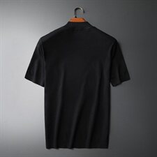 2021秋冬男士半高领羊毛短袖毛衣QT7115813P75平铺延续，男装针织衫/毛衣，钱塘6066（原711）