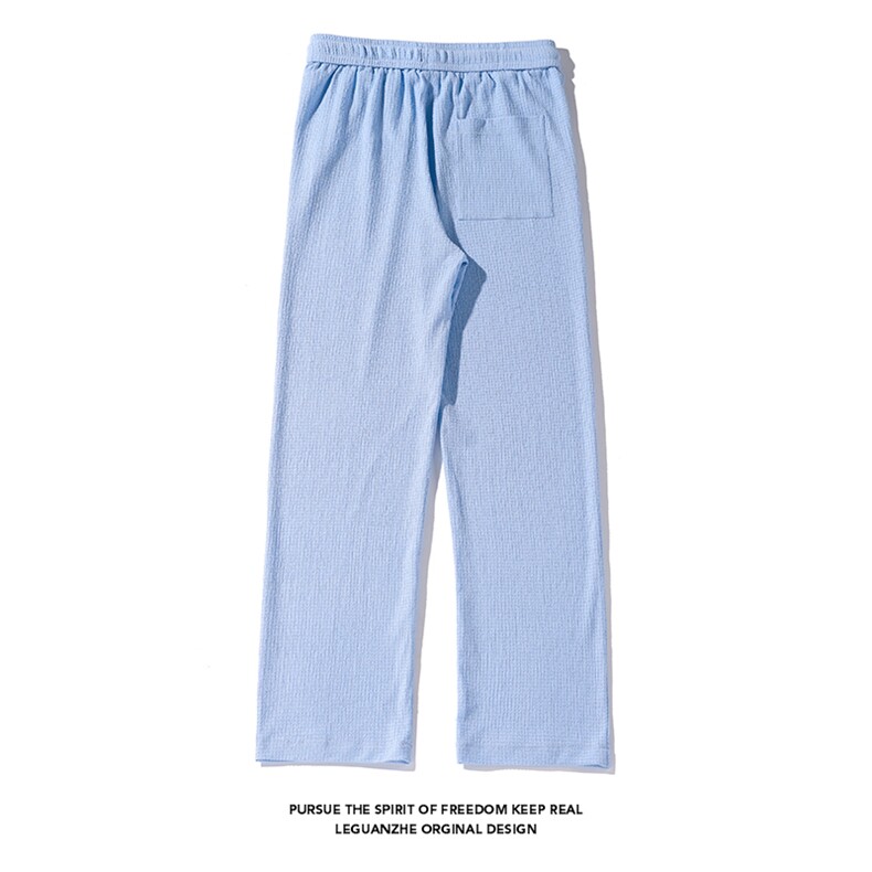 2024春夏衔接白底大码港风直筒冰丝裤M-5XHK24161-特P30,男装休闲裤,电商A022