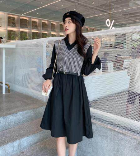 秋季新款连衣裙，女装连衣裙，E莎