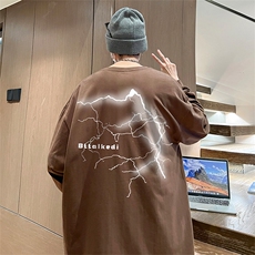 抖音得物供货量大从优可提供视频美式长袖T恤CT570特P28，男装T恤，电商A486