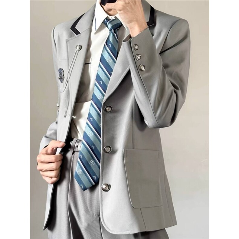 春秋季日系学院风DK制服套装男女西装衬衫西裤校供感学生班服全套,女装套装/套裙,星座506A