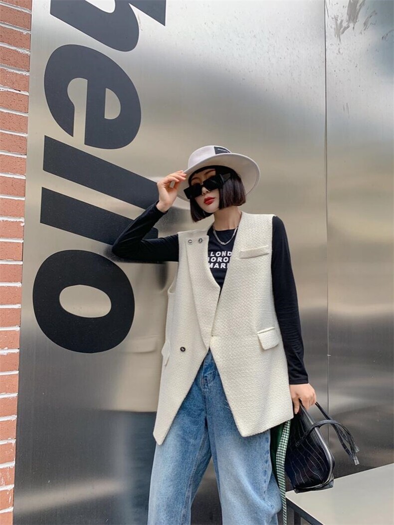 5扣小香马甲，女装马甲，C&B