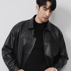 网图潮流皮夹克男秋季2025新款痞帅上衣机车复古皮衣男外套，男装夹克，星座410-7