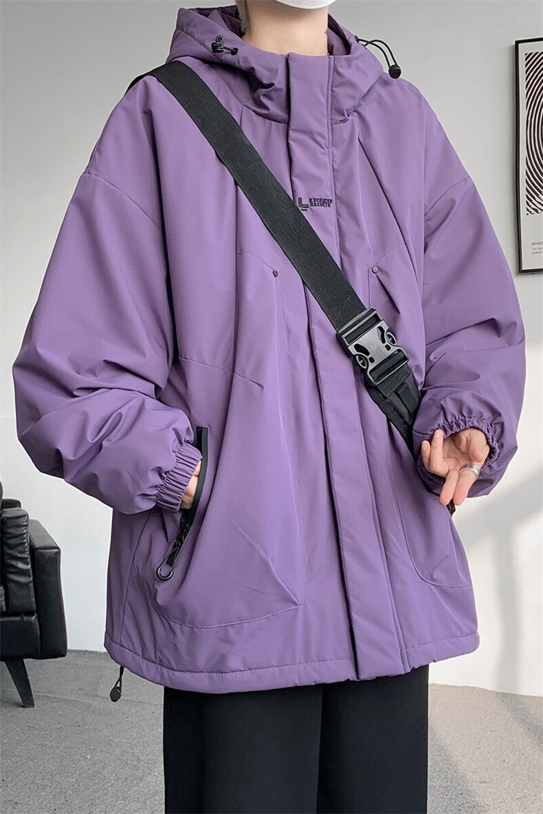 8XL-M冲锋衣外套男加棉加厚夹克秋冬户外登山服JK1313薄P90控110,男装夹克,电商D206-1
