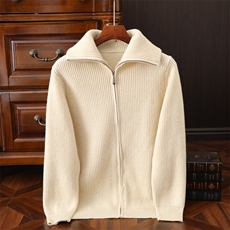 2025年秋季长袖羊毛衫开衫拉链羊毛衫，男装羊毛衫，圣强羊绒