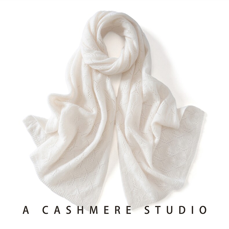 2025年秋季时尚百搭通勤简约休闲围巾，围巾，臻歆羊绒