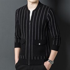 SV7819男士2023年秋季新款长袖休闲加厚针织开衫外套P115，男装针织衫/毛衣，电商B360