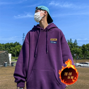 龙年新年卫衣 冬季美式加绒加厚连帽卫衣外套DL1815特P35加绒特40图片