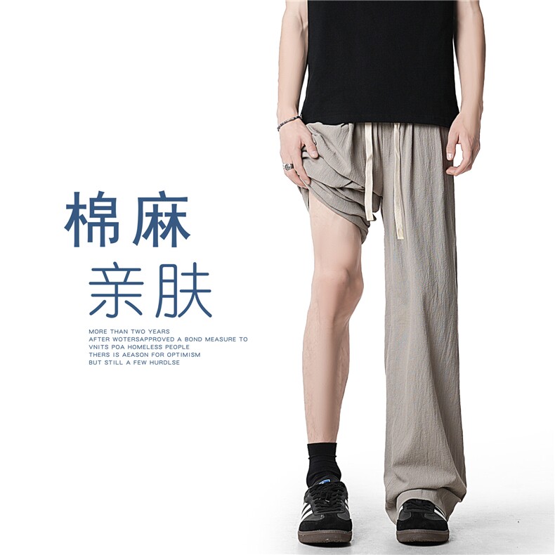 A408-K20021-P48-X69-M-3XL 面料成分：（亚麻绉） 80%棉20%粘胶图片