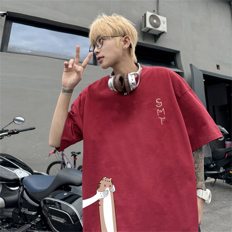 220G夏季新款纯棉圆领短袖T恤DT452-特P19控38,男装T恤,电商B370