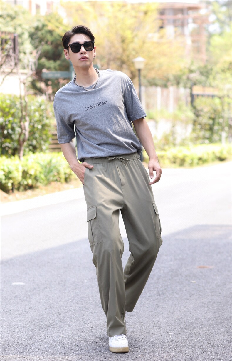 2025夏季男女同款砂洗棉工装裤,女装休闲裤,东正羊绒
