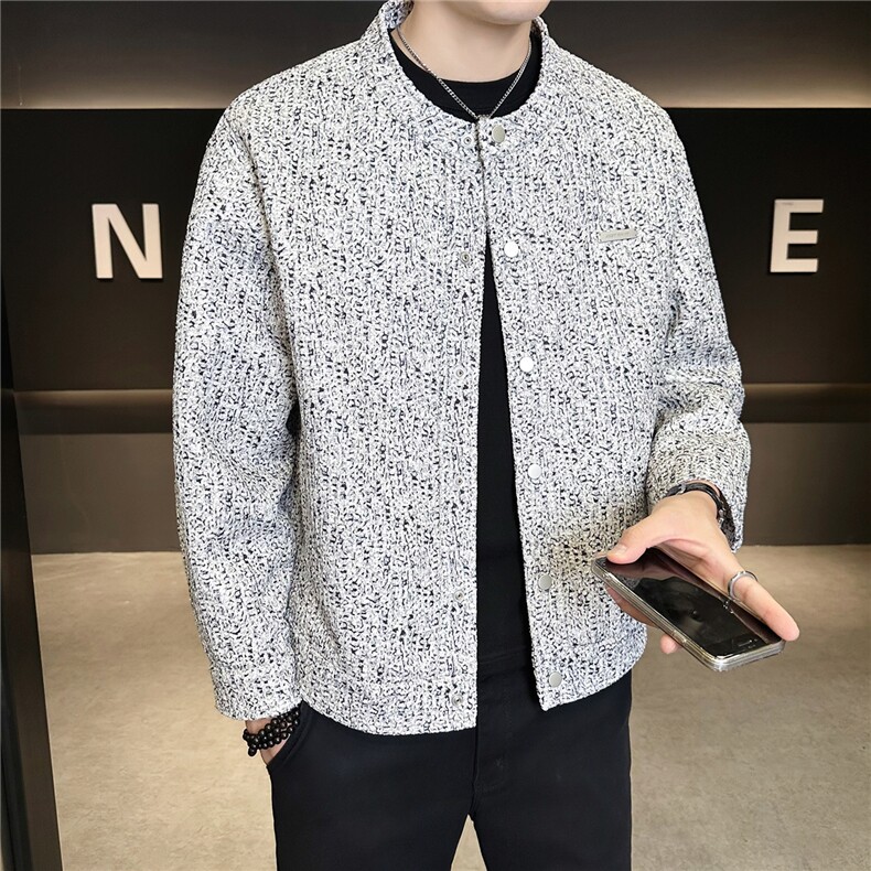 2026新款春季小香风外套男轻奢潮牌夹克上衣服A313-9911-P155,男装夹克,电商A313