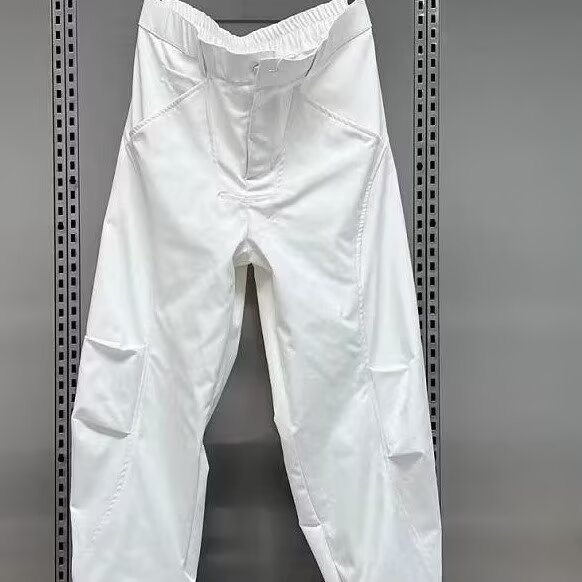 春秋新款美式潮牌褶皱弯刀休闲裤男高档宽松时尚百搭直筒阔腿长裤,男装休闲裤,星座506A