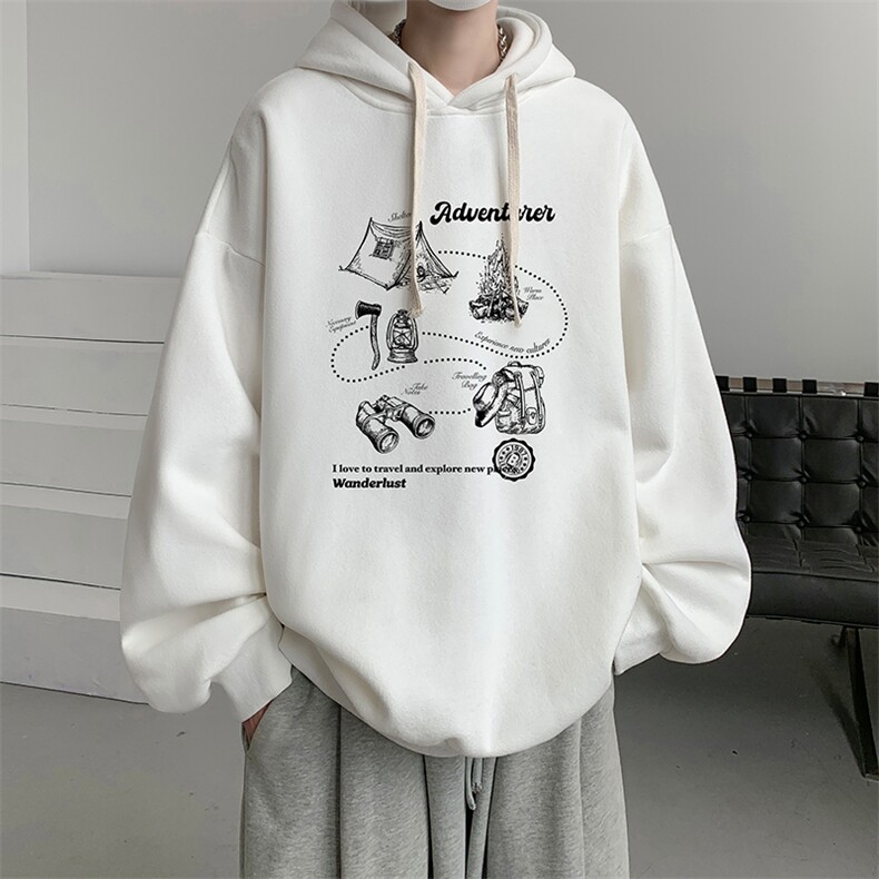 连帽卫衣男大码运动服帽衫外套WY2336-P35加绒款-P40 加绒款-P40图片