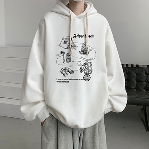 连帽卫衣男大码运动服帽衫外套WY2336-P35加绒款-P40 加绒款-P40图片
