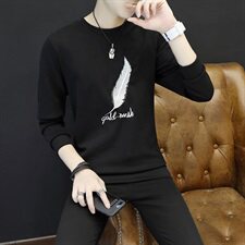 大货已备2021跑量春季长袖T恤圆领韩版时尚男卫衣W2744-P16，男装卫衣，星座1206（原A206）
