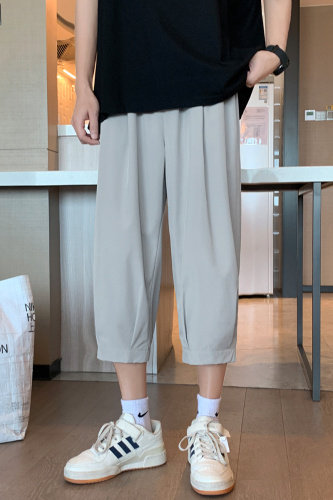 2023夏季新款休闲裤男潮牌裤子宽松薄款冰丝裤2077-特批20,男装休闲裤,星座718-1