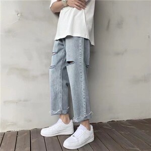 潮流春季牛仔裤男牛仔长裤TK25P38图片