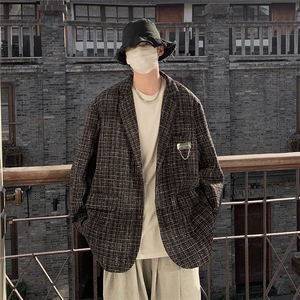 小香风港风西服男休闲大码情侣西装男外套XF8746P95控128图片