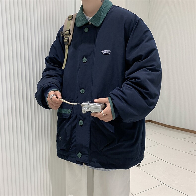 2022外套男秋冬韩版潮流潮牌棉服男休闲百搭上衣棉衣M0814-P85,男装棉衣,星座308B-1