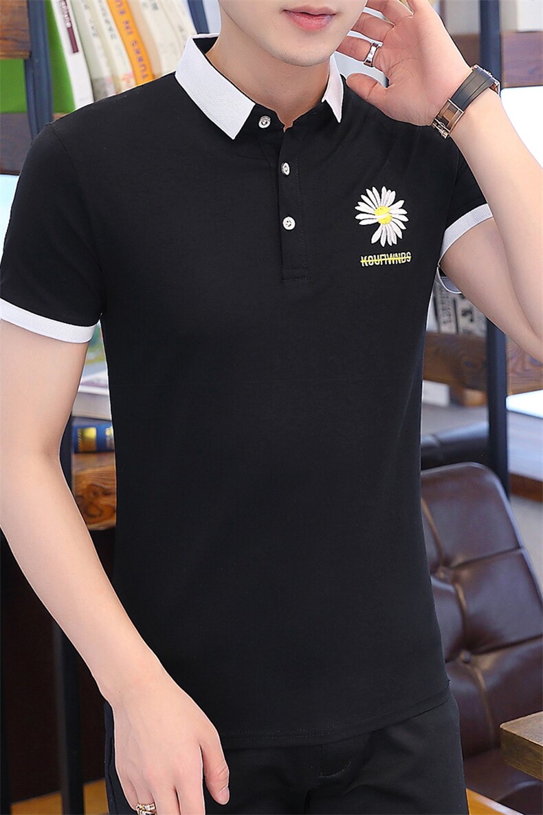 夏季短袖t恤男士韩版潮流男装polo衫翻领半袖上衣服ST009-P28,男装Polo衫,星座509