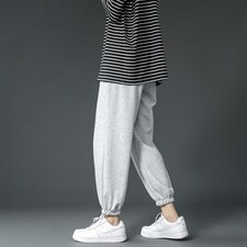 主推夏季薄款卫裤宽松休闲运动九分裤B377-A01-特P25限48