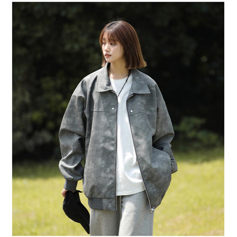春款中性风机动皮衣美式皮夹克上衣外套 A406 jk1189 特p83图片