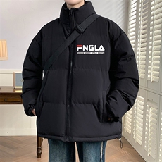 冬上新青少年加棉加厚休闲棉服潮港风立领棉衣外套男女8802-P60，男装棉衣，电商A441-1