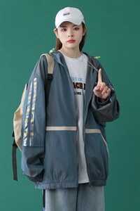 2021春季新中性风蒙马特男大码镭射反光条连帽休闲夹克J6060-P80图片 2021春季新中性风蒙马特男大码镭射反光条连帽休闲夹克J6060-P80图片