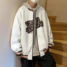 PU皮夹克印花棒球服潮牌中性外套ZJ52-P85-控105，男装夹克，星座1408-1