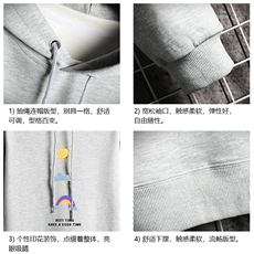 WY2141-P35加绒款-P40纯连帽卫衣男大码运动帽衫宽松薄网格，男装卫衣，电商A040A