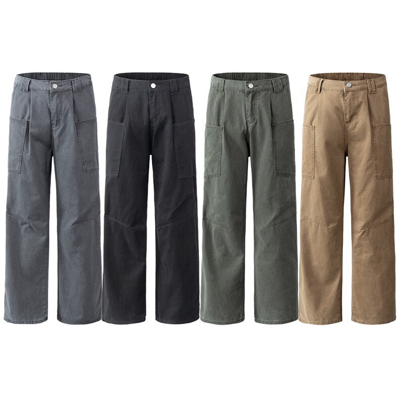 深度库存全工艺褪色弯刀工装裤B342-W7000-特P50，男装休闲裤，电商B342