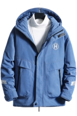 男士休闲连帽加厚保暖棉衣外套棉服棉袄冬季防寒开衫男装M988P75，男装棉衣，电商B226-2（原B217-2）