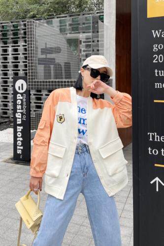 针织拼接外，女装，佳伶百色