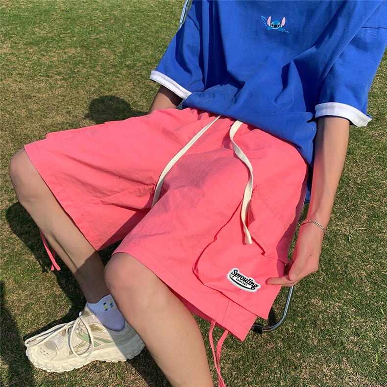 港风新款夏季时尚百搭宽松工装大口袋短裤五分裤A6261P40控58,男装牛仔裤,电商A268A