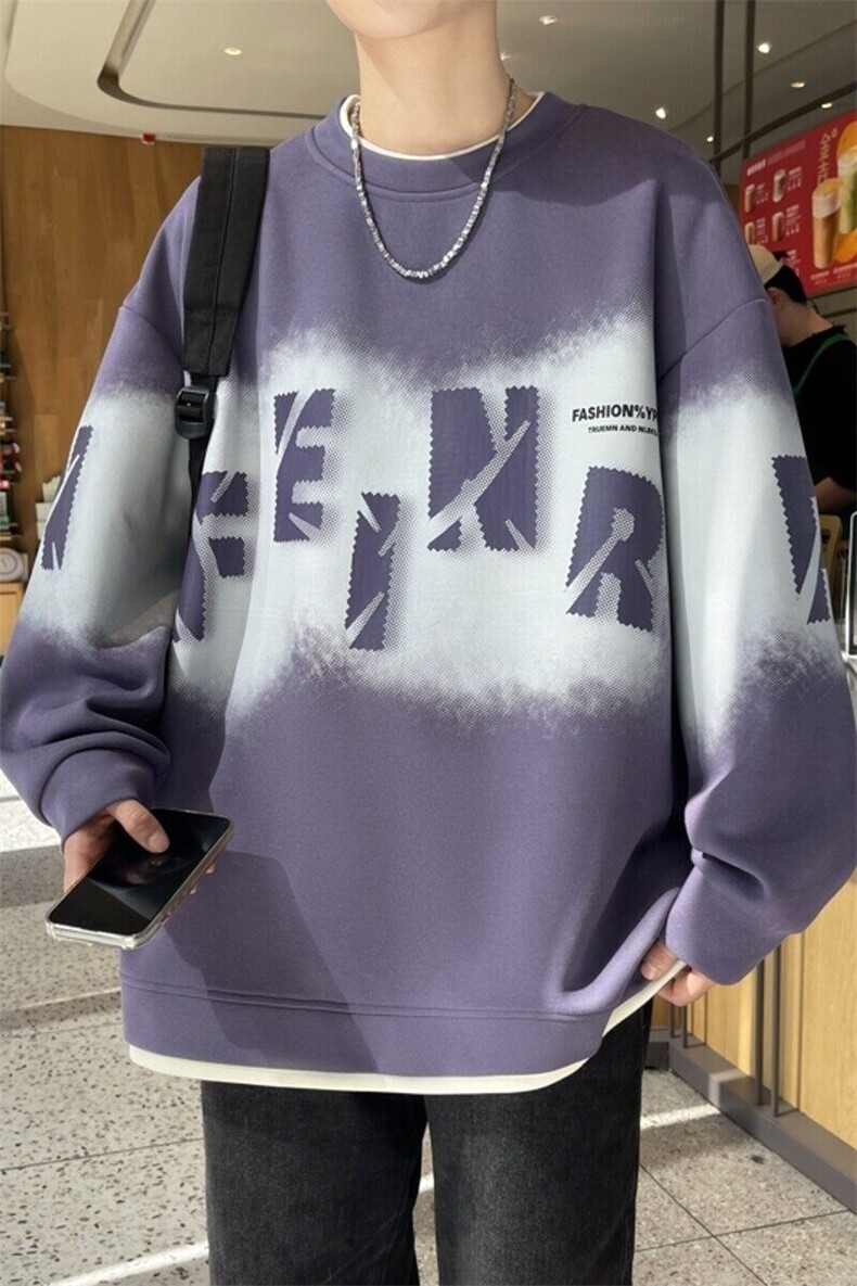 W25208-特P40港风学生青少年外套春秋时尚休闲卫衣男打底衫,男装卫衣,电商D310B