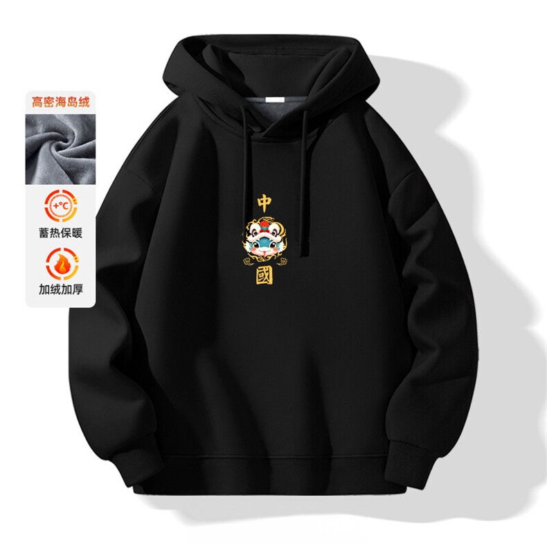 抖音得物供货可提供视频秋冬重磅美式宽松连帽卫衣DL2286,男装卫衣,电商A486